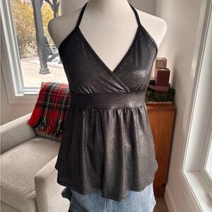 Vintage 90’s Inwear Metallic Halter Top ✨